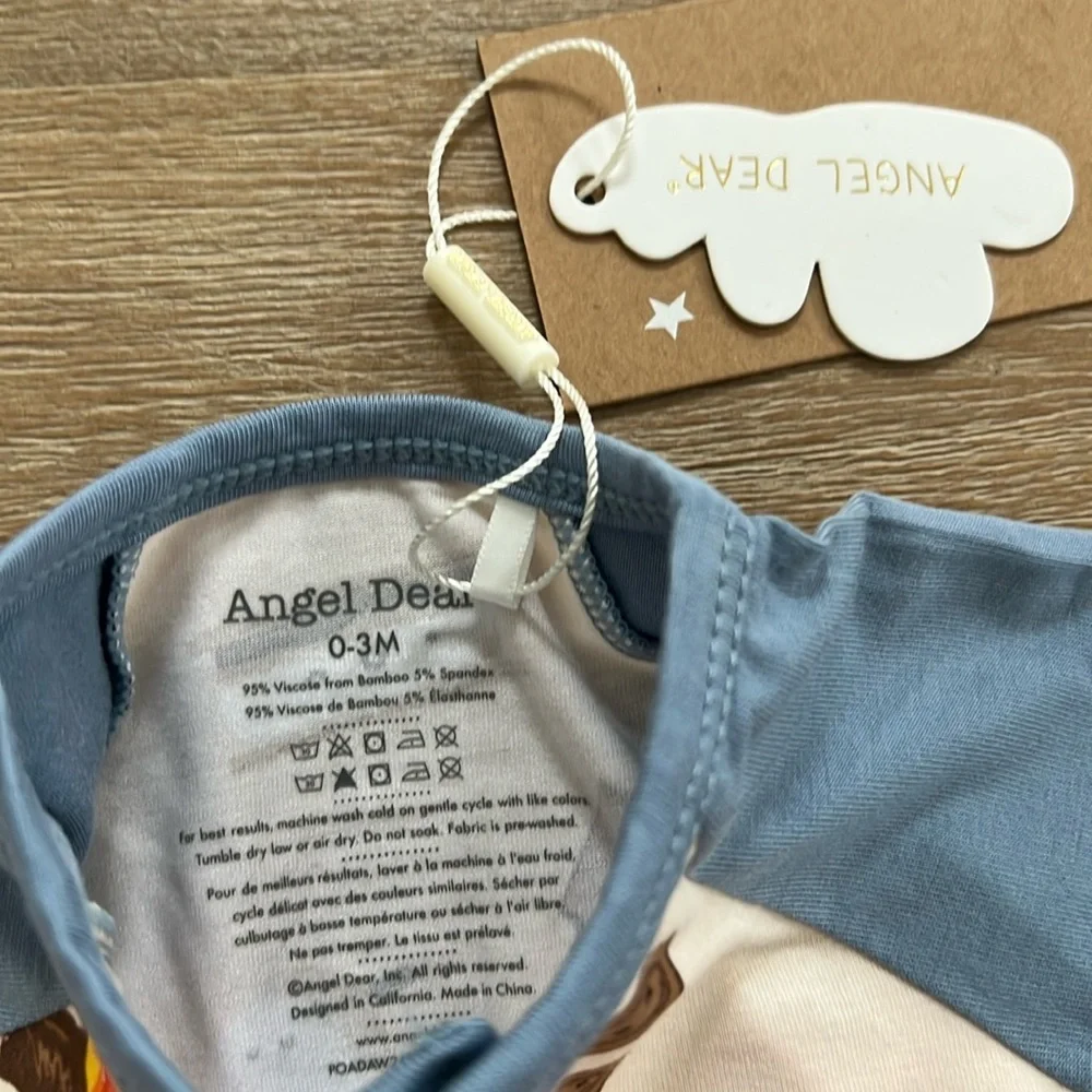 Angel Dear Bamboo Uni Romper S’mores 0-3 months